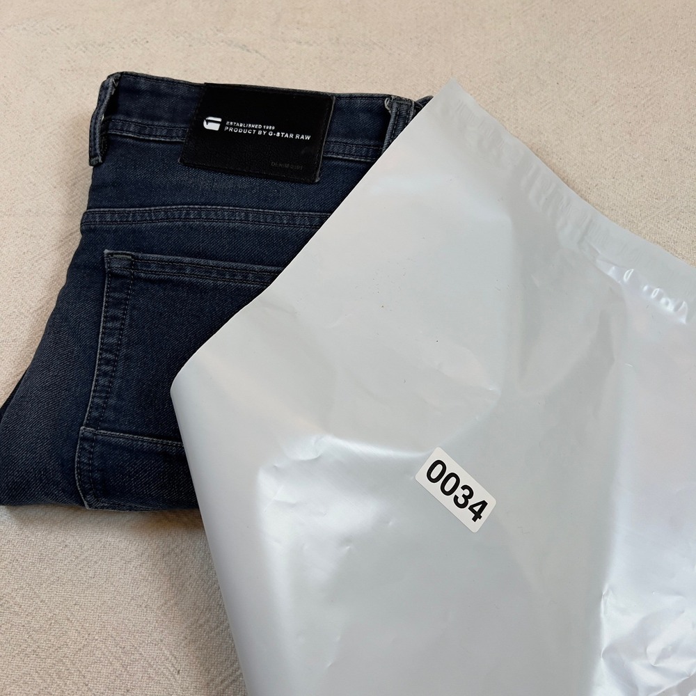 G-Star Raw 3301 Mens Jeans Denim Blue Casual Modern Style Size 32x28 - Picture 7 of 7